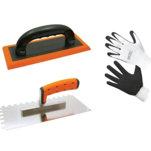 Kit d'outils pour carrelage coulis flotteur et carrelage cranté adhésif truelle jointoiement céramique-