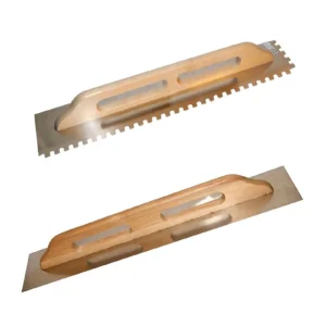 Toolty Truelle à Carrelage Crantée 680mm Acier Inoxydable, Flotteur Coulis, Manche Bois-